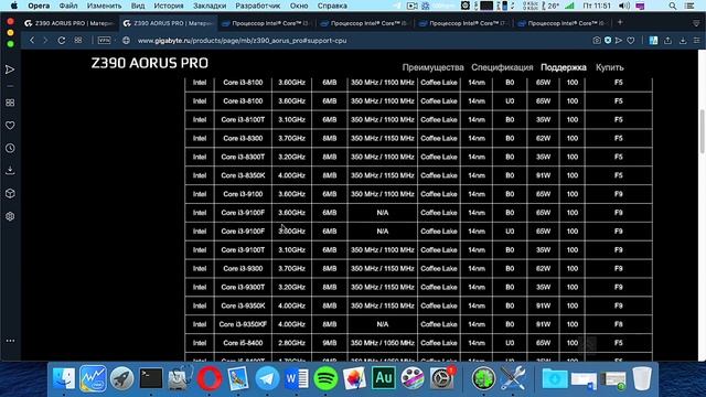Как правильно выбрать процессор для Хакинтош?!