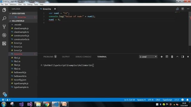 Error ts2322 type 'number' is not assignable to type 'string' in typescript | #VCreationsTech смотреть онлайн