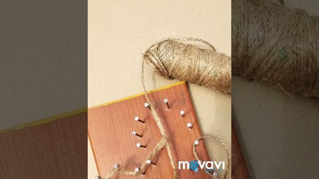Объемная картина из гвоздей и нитки) смотреть онлайн