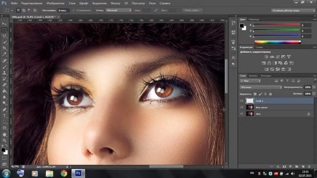 Обработка фотографий для фотокниги | Изменение цвета глаз смотреть онлайн