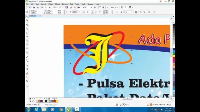 tutorial cara membuat baner with Coreldraw x7 untuk pemula смотреть онлайн