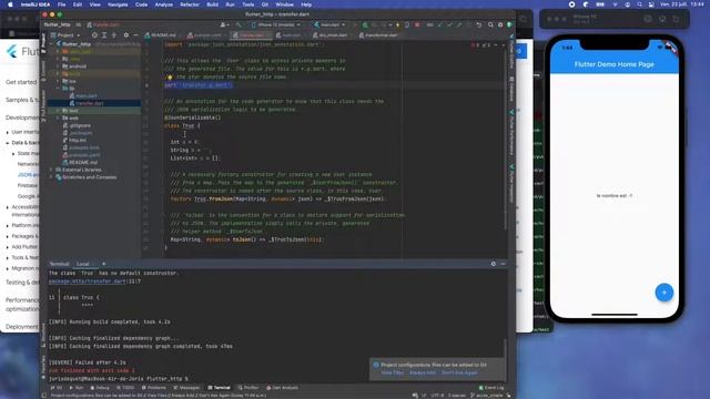 Flutter HTTP 2 : objet JSON et listes смотреть онлайн