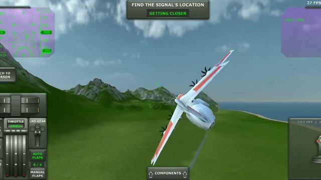 #7 Turboprop flight simulator 3D | Finding the signal | SOS | aeroplane games....... flight .. смотреть онлайн