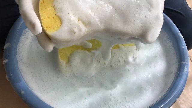 【ASMR】NO.79  Green Suds Sponge Rinse☁️