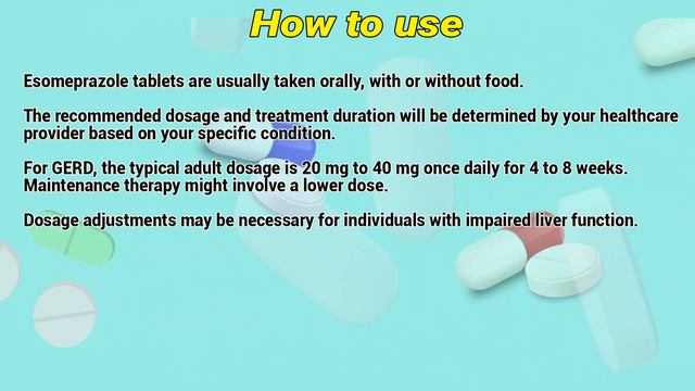 Esomeprazole Tablets How To Use: Mechanism Of Action, Uses, Dosage, Side Effects