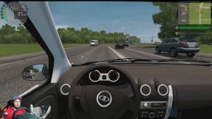 КУПИЛ ЛАДУ ЛАРГУС И ПОЕХАЛ РАБОТАТЬ КУРЬЕРОМ в CITY CAR DRIVING + РУЛЬ