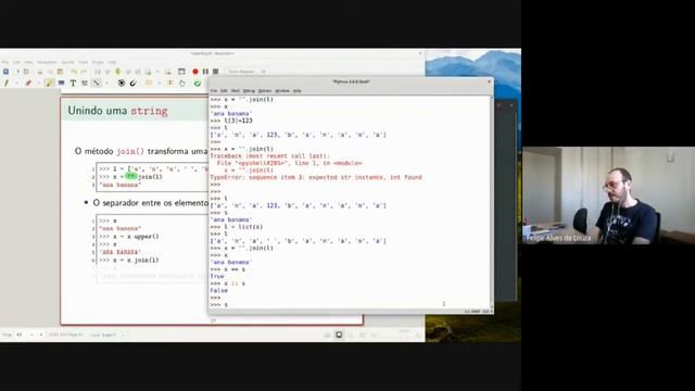 [Python] Aula 10.7 - Convertendo listas em strings com o método join() смотреть онлайн