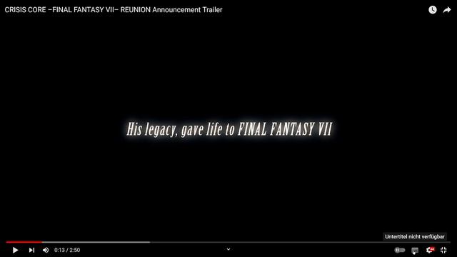 FINAL FANTASY 7 Rebirth (Remake Teil 2) & Crisis Core Final Fantasy 7 Reunion Ankündigung ! смотреть онлайн