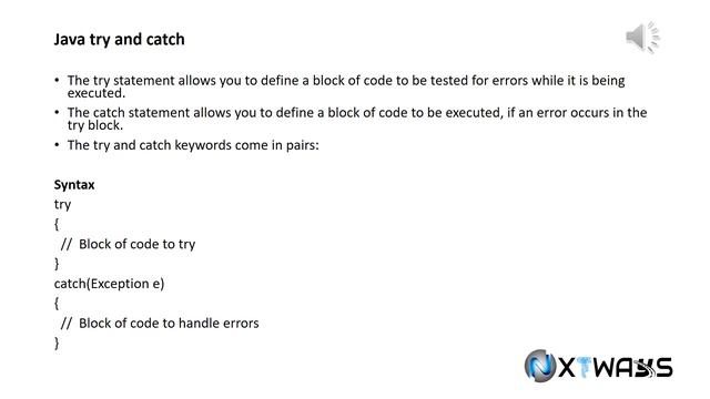 26 JAVA EXCEPTIONS смотреть онлайн