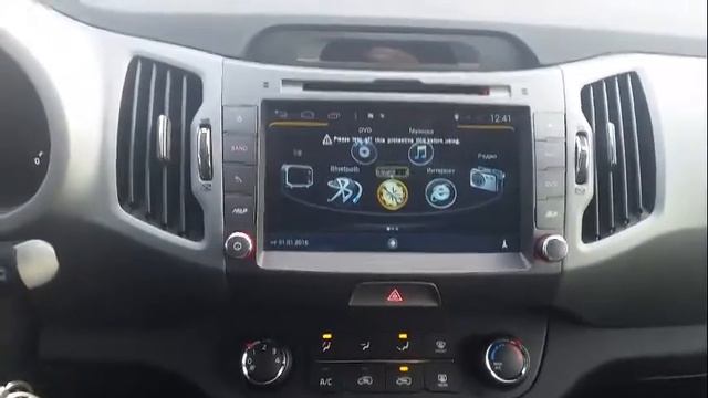 Магнитола Kia Sportage Android 4.4.4 смотреть онлайн