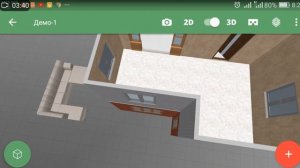 Программа для создания проекта и дизайна дома для андроид: Planner 5d.