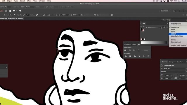 Digitize and Edit a Drawing in Adobe Illustrator смотреть онлайн