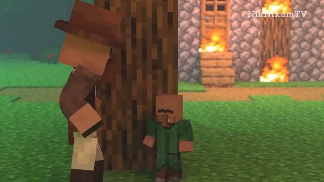 Villager Vs Pillager FULL Movie [Part 1 to 10] NikNikamTV Minecraft Animations смотреть онлайн