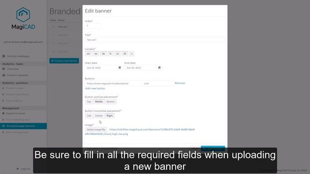 MagiCAD Cloud Branded Pages – Instructions