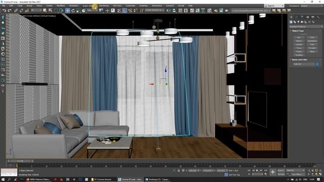 Дизайн гостиной в 3D Max + Corona Renderer: HDRI карты Environment. Урок №7 смотреть онлайн