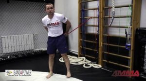 Бокс. Тренировка с резиновыми петлями от Чемпиона Мира! (Boxing training with resistance bands)