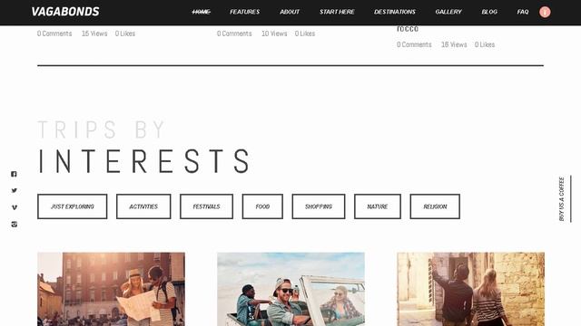Vagabonds | Personal Travel & Lifestyle Blog WordPress Theme | Themeforest Templates смотреть онлайн