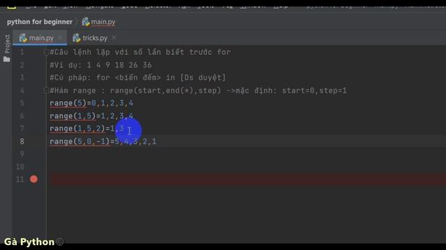 Python cho người mới bắt đầu #4: Vòng lặp for python смотреть онлайн
