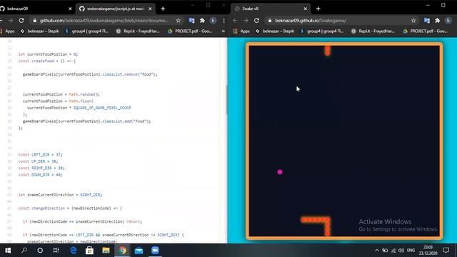Snake game(Using HTML & CSS , JavaScript) смотреть онлайн