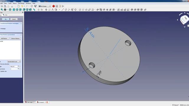 FreeCAD - Polar Pattern