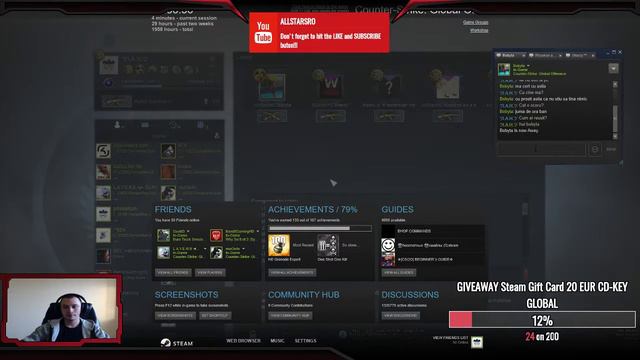 CS-GO GIVEAWAY 20€ Steam Gift Card 20 EUR CD-KEY GLOBAL at 200 SUBSCRIBERS !!!! смотреть онлайн