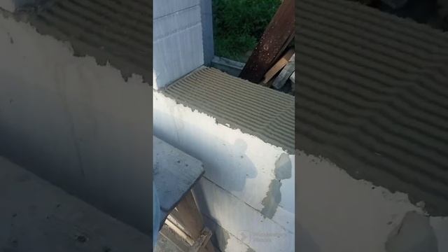 Кладка блоков с использованием 