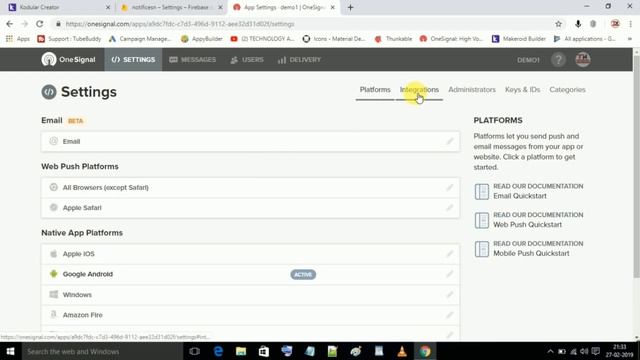 Send App Notification with Image and Link using One Signal Component | App Creator смотреть онлайн