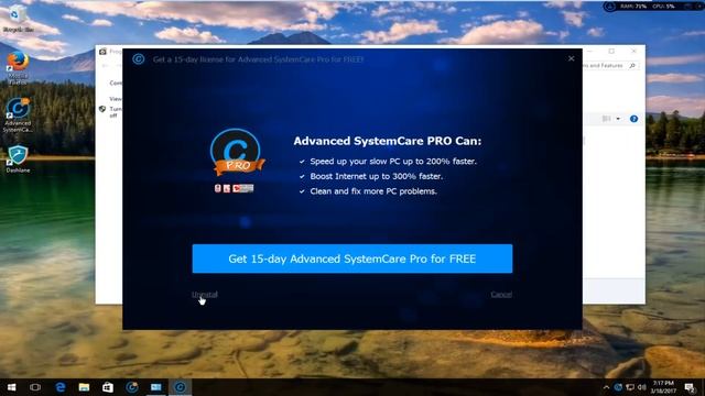 How To Uninstall Advanced SystemCare [Tutorial] смотреть онлайн