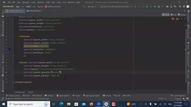 Switch Button in Android using Kotlin | Kotlin | Android Studio Tutorial - Quick + Easy смотреть онлайн