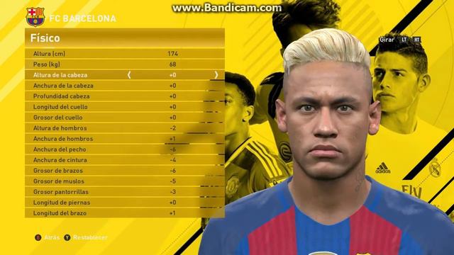 PES 2016 - New Face & Hair • Neymar Jr. [RUBIO] • HD • смотреть онлайн