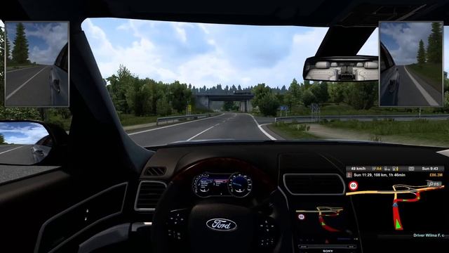 2019 Ford Explorer Platinum - Euro Truck Simulator 2 [Steering Wheel Gameplay]