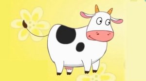 Футаж.Танцующая корова.