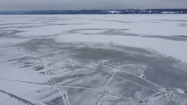 Полёт над замёрзшей Волгой. (DJI MAVIC MINI) смотреть онлайн