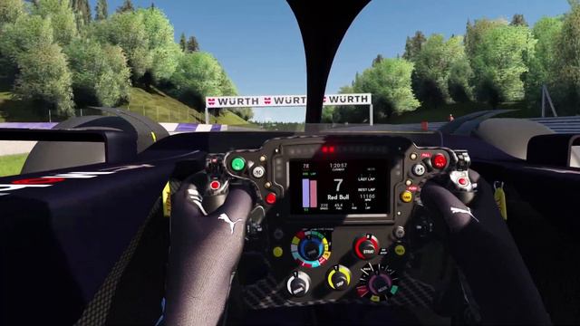 Red Bull F1 Steering Wheel AddOn for RSS Formula Hybrid X 2022 [Assetto Corsa] смотреть онлайн