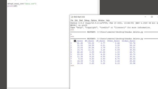 Python Pandas - Delete a column смотреть онлайн