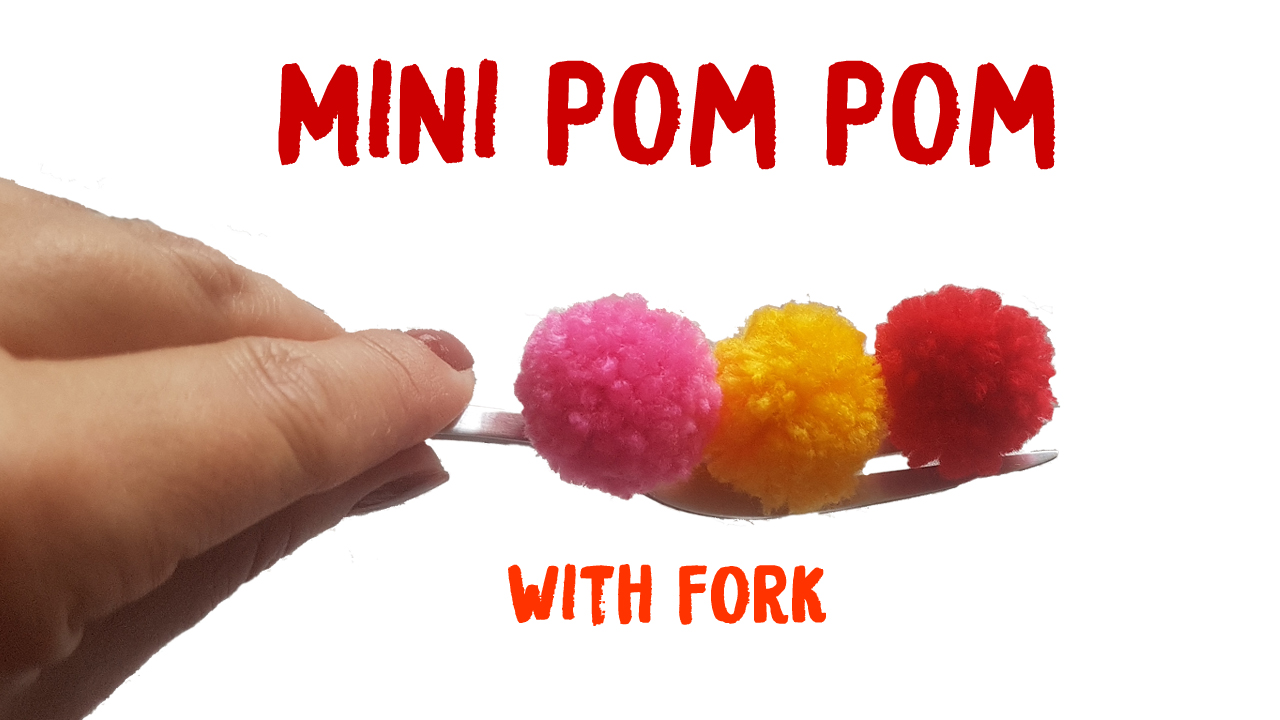 DIY || Как сделать мини-помпоны вилкой [самый простой способ] смотреть онлайн