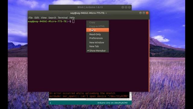 Arduino IDE [Error] ser_open(): can't open device "/dev/ttyACM0": Permission denied ? смотреть онлайн