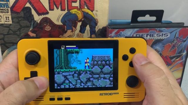Retroid Pocket 2 - Sega Genesis X-MEN Gameplay смотреть онлайн