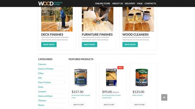 Wood Finishes Store VirtueMart Template - 51366 смотреть онлайн