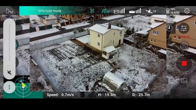 Hubsan H117S Zino. Посадка на ветру. смотреть онлайн