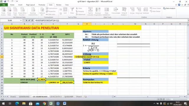 UJI KOLMOGOROV - SMIRNOV TEST смотреть онлайн