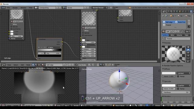 Tutorial: Creating soft edge (edgeless) material in Blender. смотреть онлайн