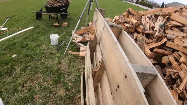 #307 - Firewood Stacking - Fast and Easy - Pallet Corners смотреть онлайн
