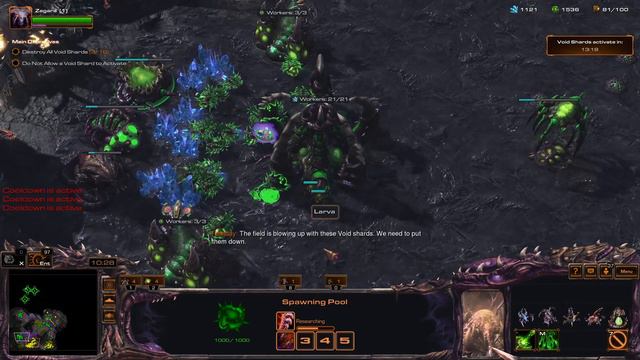 Starcraft II: How to Play Zagara [With Creep Spread and Larva Inject] смотреть онлайн