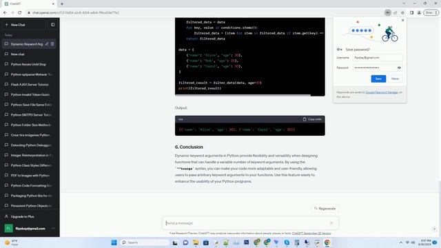 Dynamic Keyword Arguments in Python смотреть онлайн