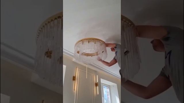 Монтаж дизайнерской люстры смотреть онлайн