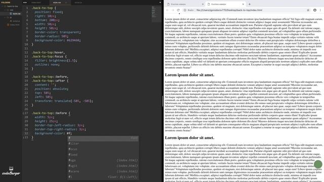 Как сделать кнопку наверх | HTML, CSS, jQuery смотреть онлайн