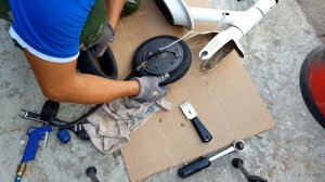 XIAOMI M 365 . ЗАМЕНА ПОКРЫШКИ .Как поменять быстро покрышку на электрическом самокате Xiaomi M 365