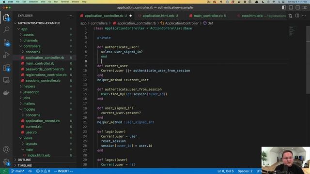 Rails 7.1 Authentication From Scratch смотреть онлайн