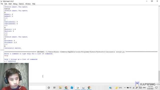 Python calculator смотреть онлайн